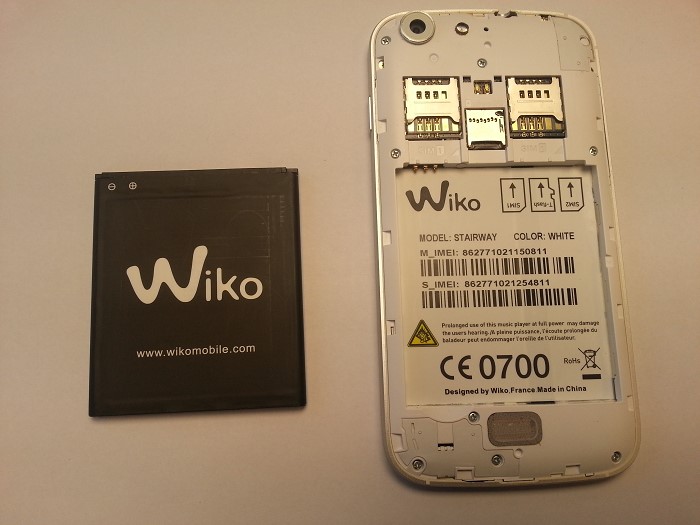 R&eacute;paration Wiko Stairway